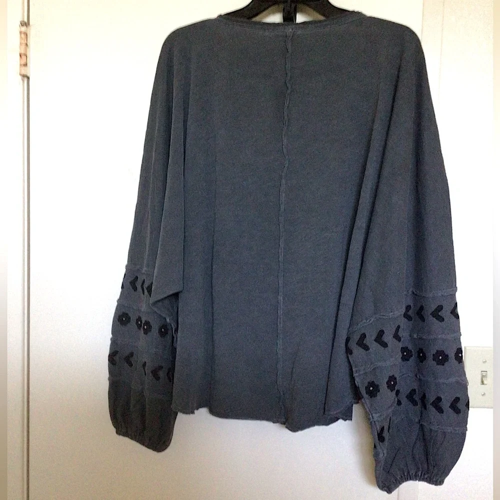 Free People Savannah Embroidered Top NWOT